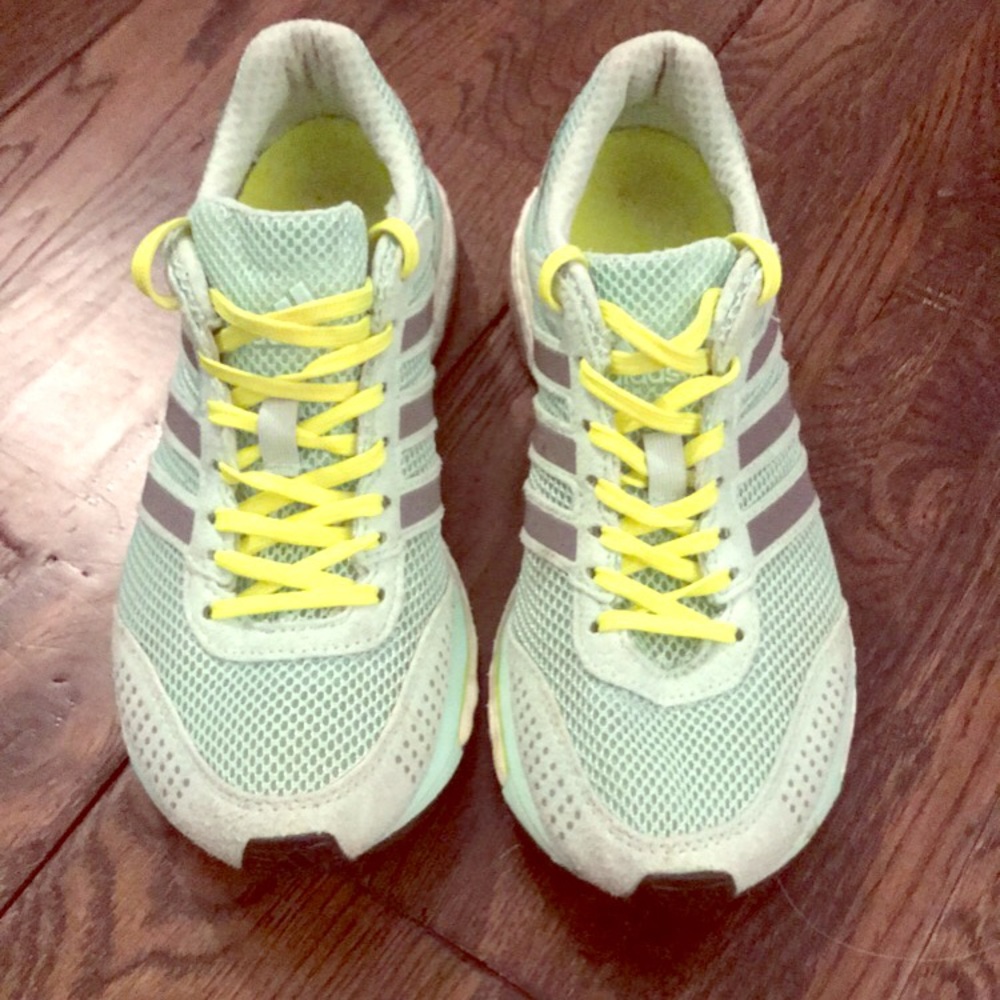 Mint Adidas Adios Boost Running Shoe